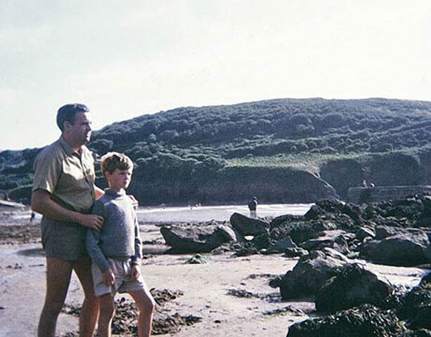 Brian Scott-Smith and his son Jonathan in 1967