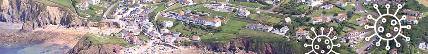 A view of the Hotel and Hope Cove